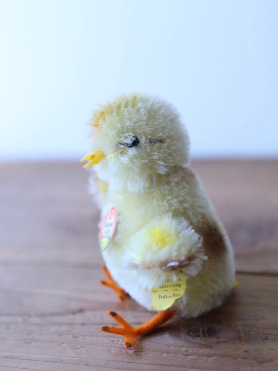 英国マイクロピューター　1900年アンティーク　　ビンテージ　ひよこ　4g ヴィンテージ シュタイフ ひよこ Steiff Chick | ぷちアンティーク