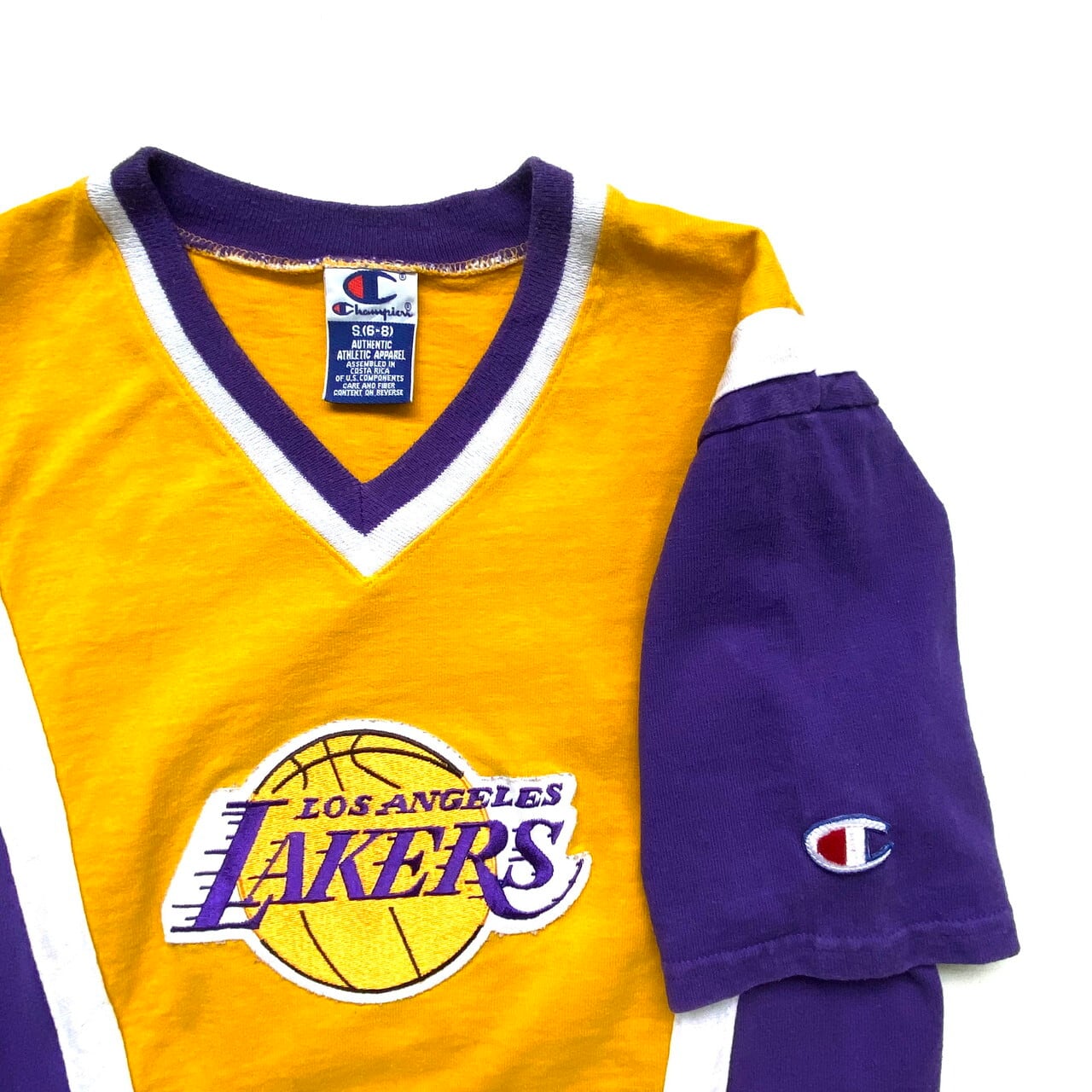 80年代 TRENCH NBA LOSANGELES LAKERS ロサンゼルスレイカーズ スポーツプリントTシャツ USA製 メンズM ヴィンテージ /eaa330122