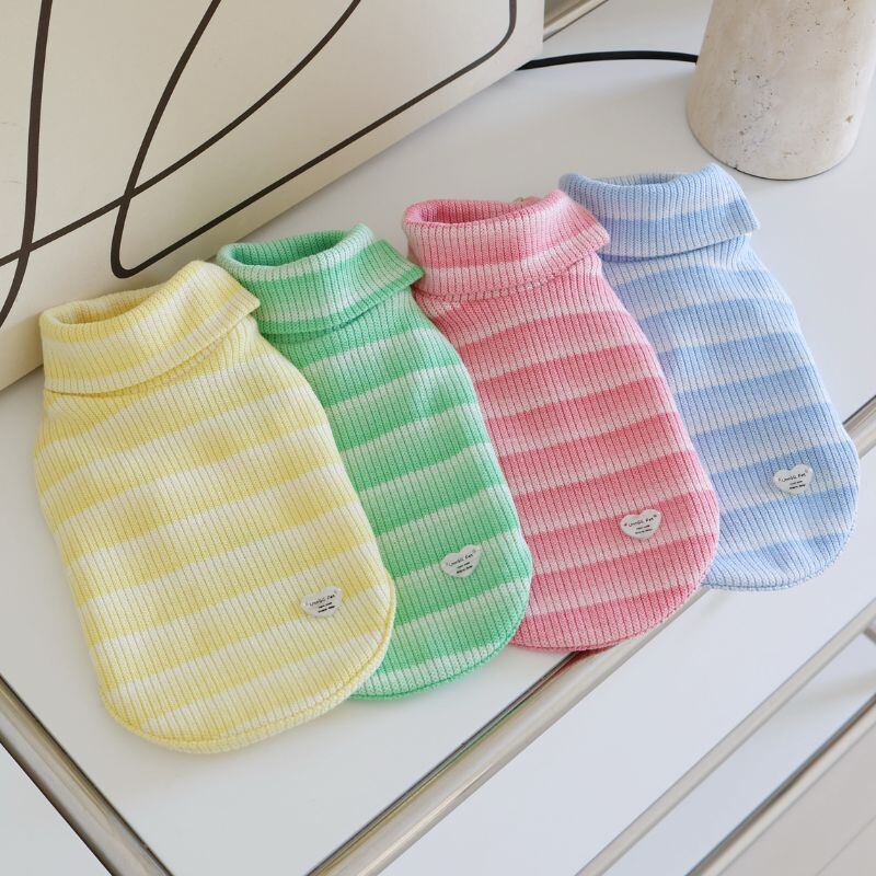 グラデーションボーダーのトップス 犬服 00620