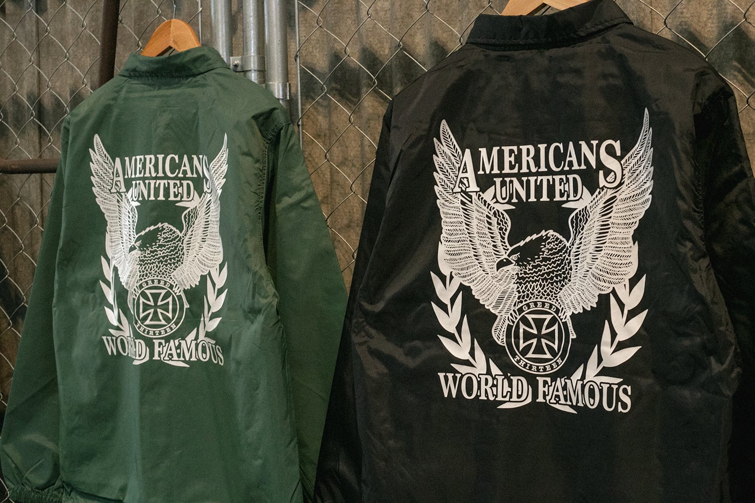 US OLD EAGLE coach jacket Forest green | DOG HOUSE GARAGE