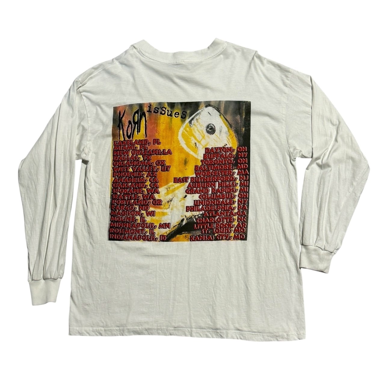 90's Korn 『Issues』 長袖 Tシャツ Korn Vintage T-shirt long Sleeve issues | KuwaKuwaT-shirts