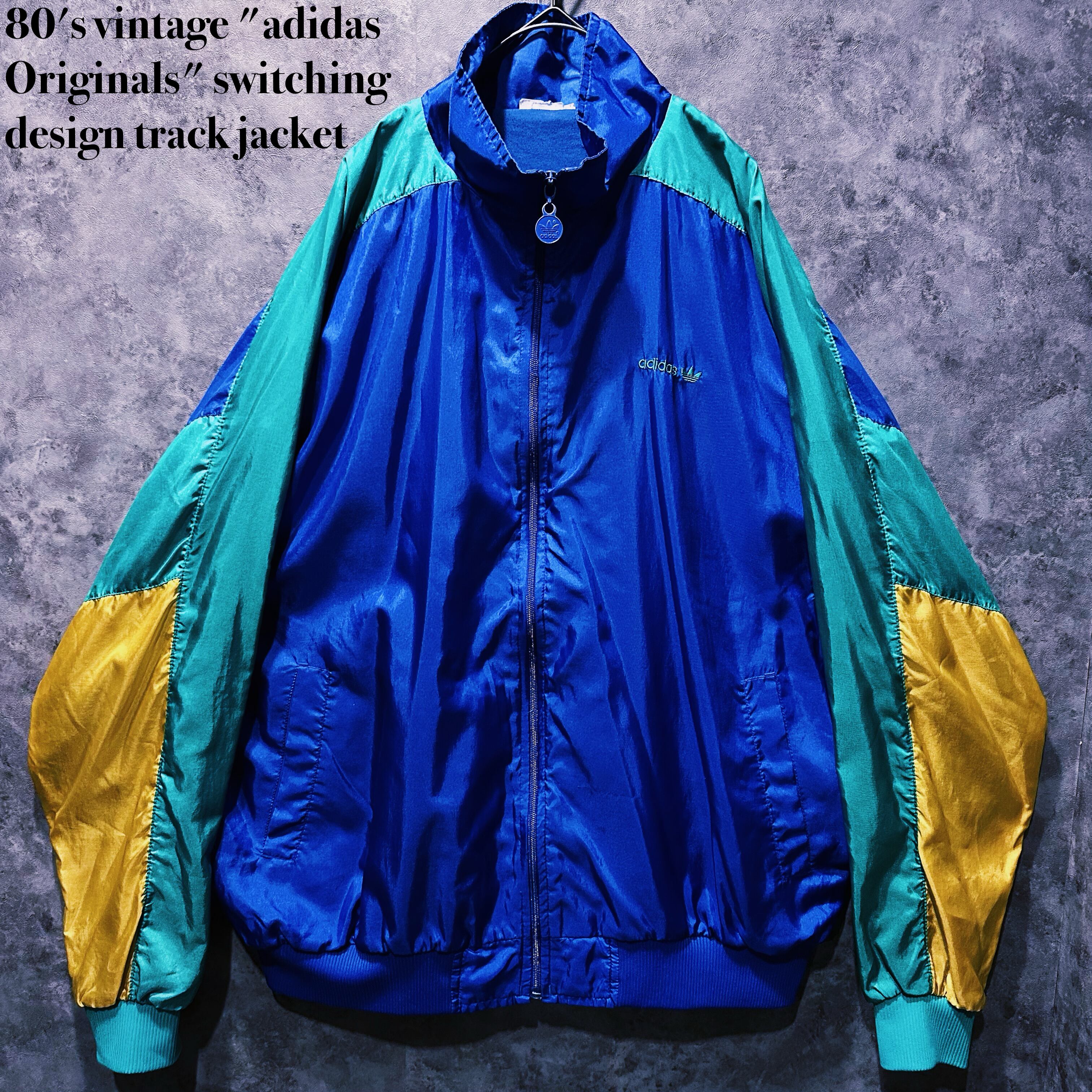 【 doppio】80's vintage "adidas Originals" switching design track jacket