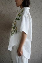 lace open collar shirt backcherry