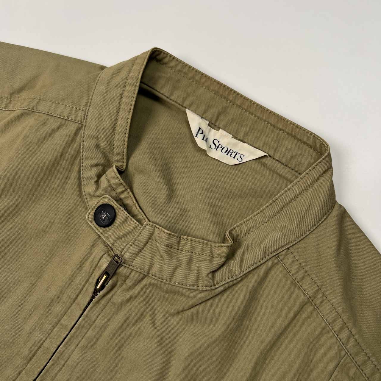 PIA SPORTS ピアスポーツ ジップアップ ワーク ベスト サイズ 4 /メンズ/ベージュ/日本製