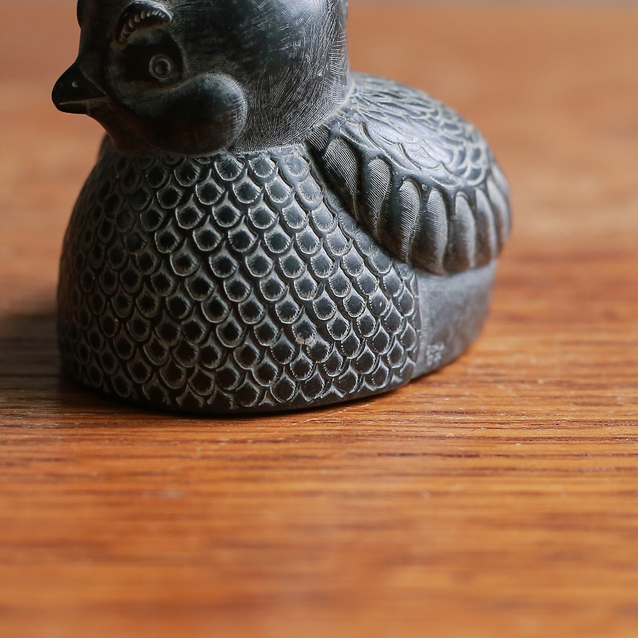 カナダから届いた、ソープストーンの鳥