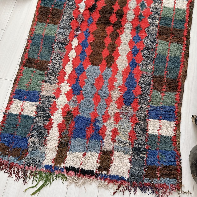 モロッコ ヴィンテージラグ MR011 | ブジャド | 96cm × 189cm