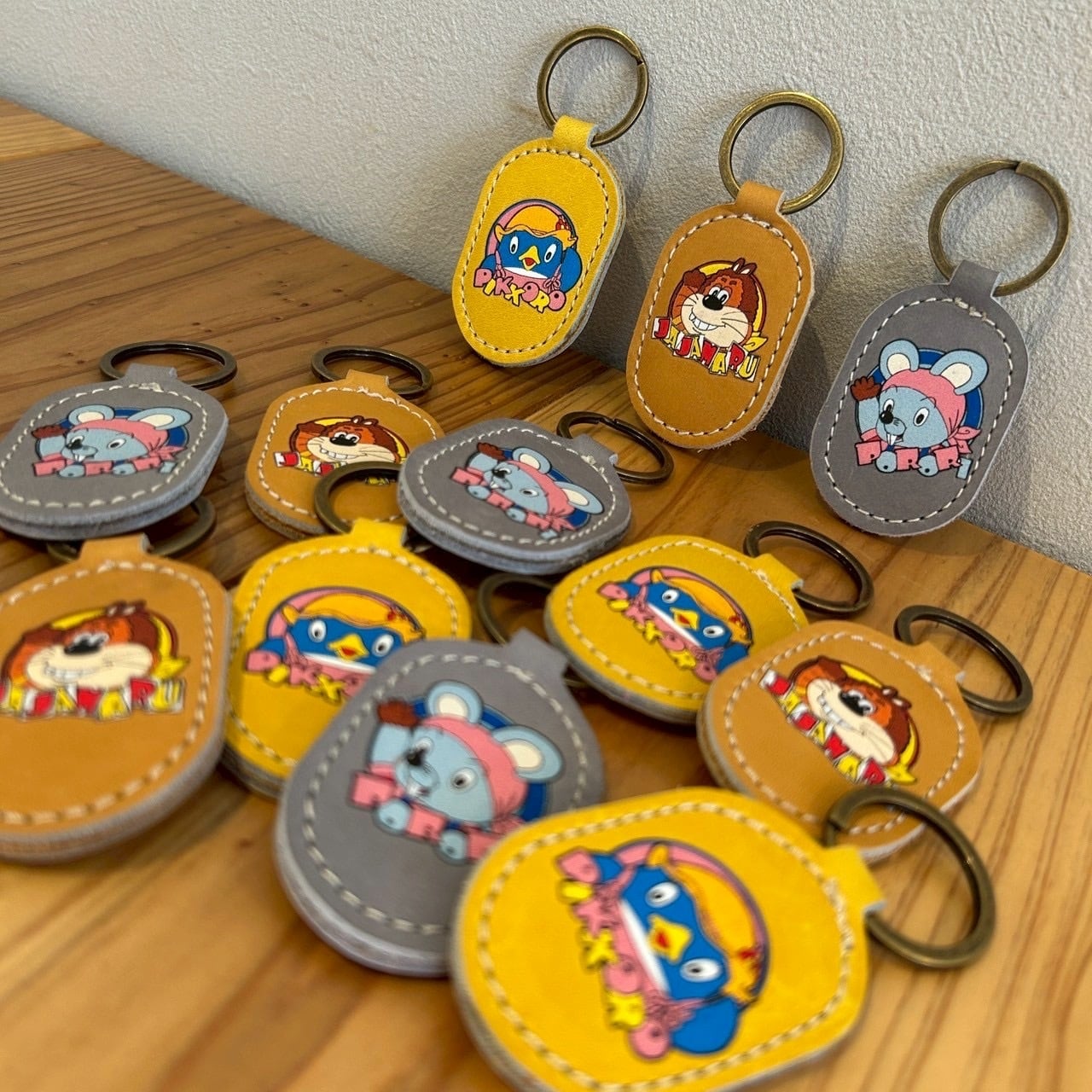 じゃじゃ丸レザーキーリング | スタジオじゃぴぽ