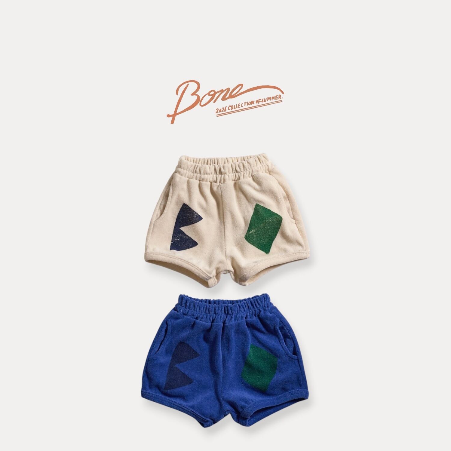BO terry 3/4 pants【BONEOUNE】※7月中旬〜下旬発送予定