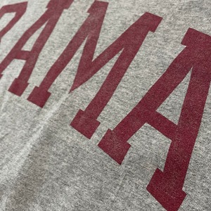 【GILDAN】BAMA アラバマ大学 ビッグロゴ Tシャツ グレー L US古着