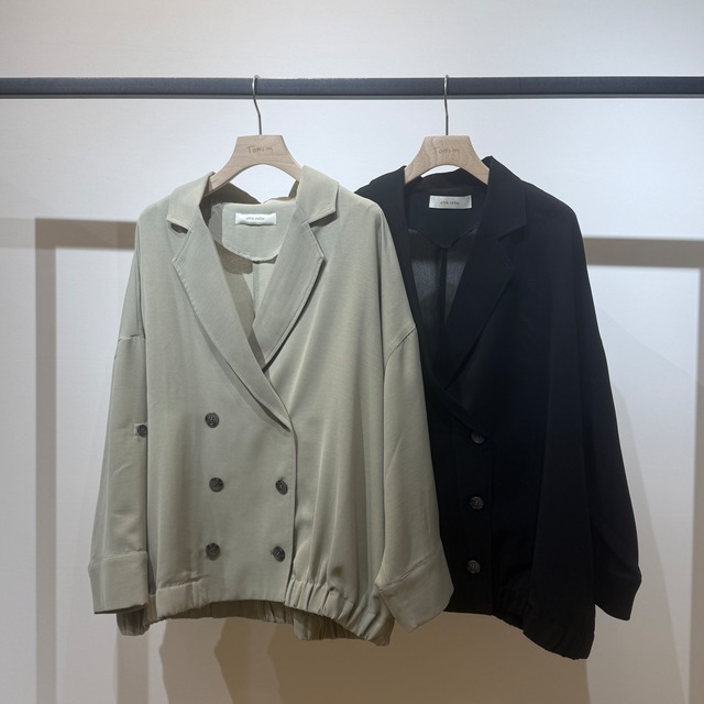 袖2WAYうすかるトレンチブルゾン