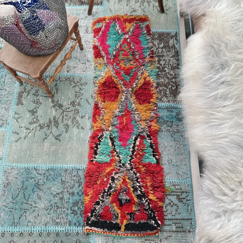 モロッコ ヴィンテージラグ MR004 | ブジャド | 35cm × 115cm