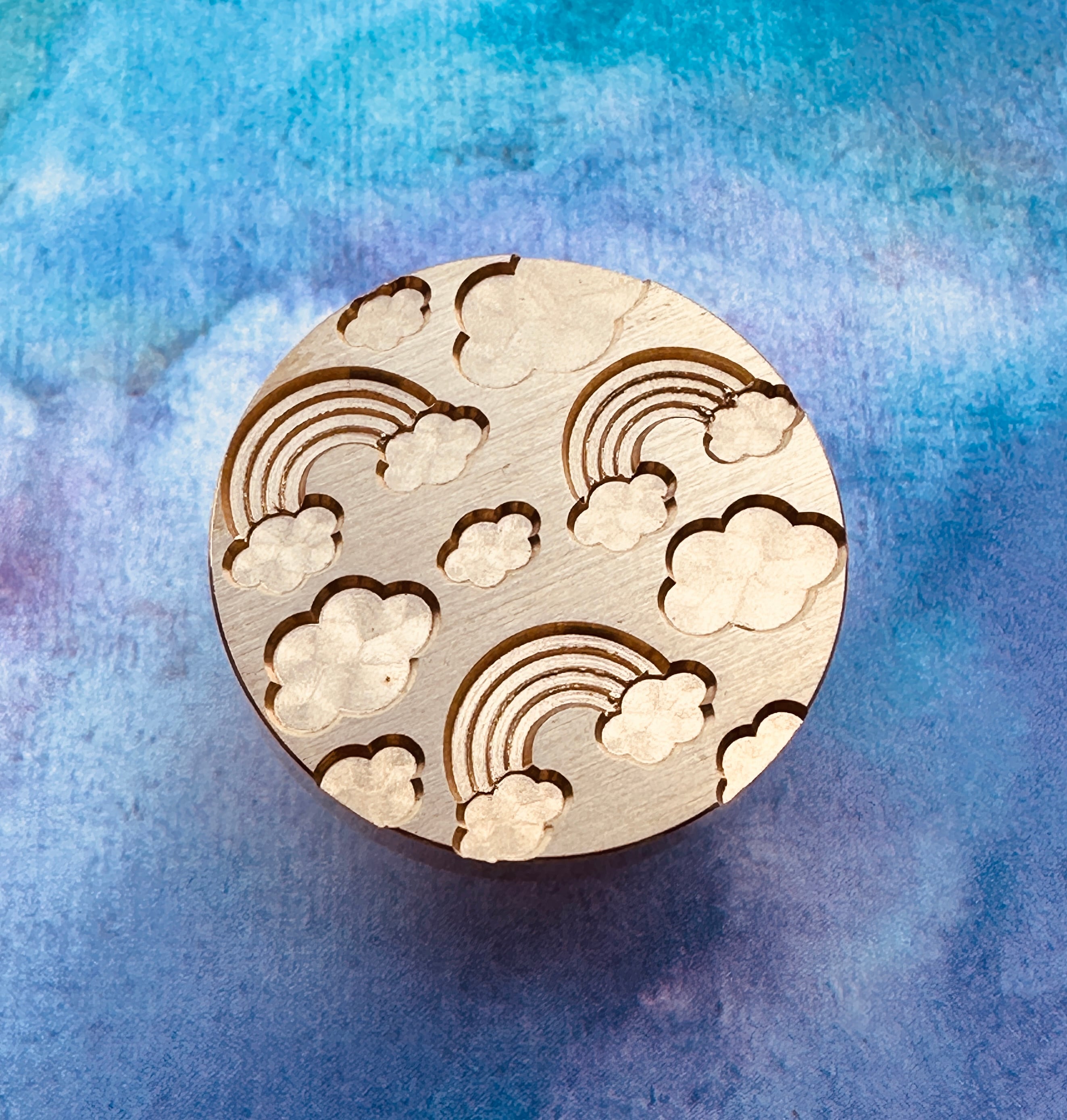 スタンプ(虹と雲)