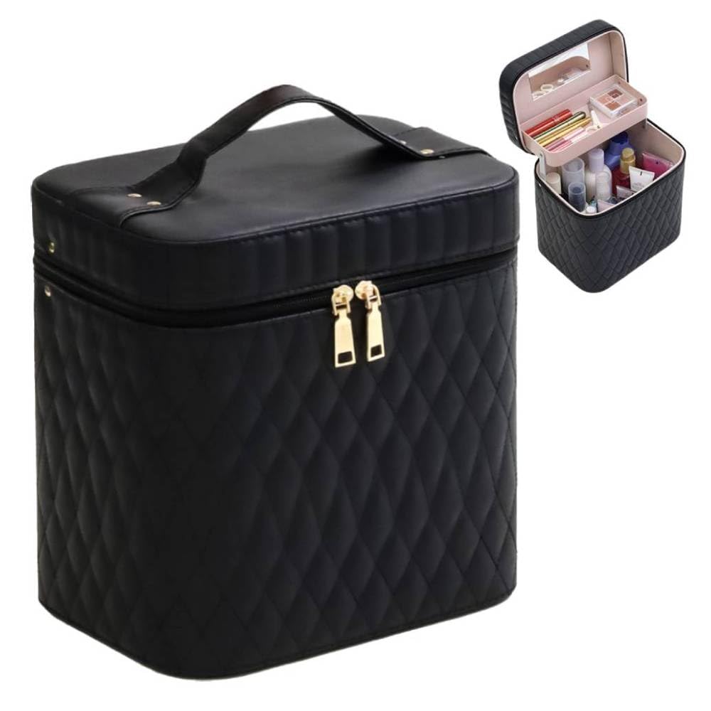 urecity ポータブルメイクアップトレインケース コスメティッ