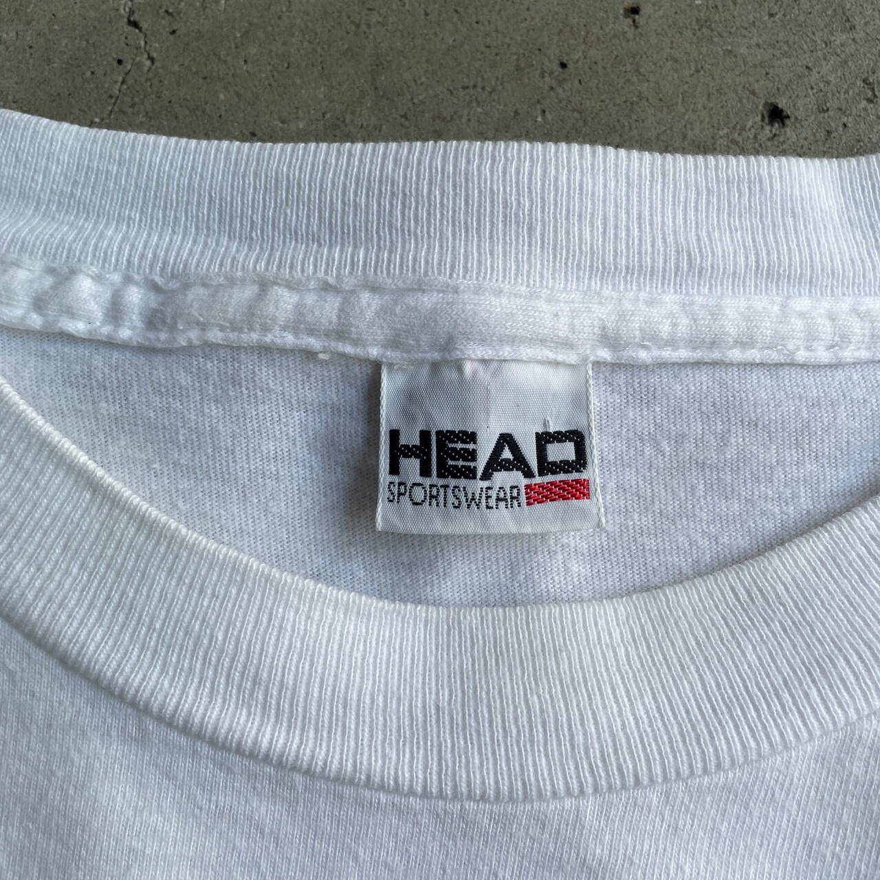 80年代 HEAD ヘッド フロントロゴ プリント Tシャツ メンズM相当 古着 