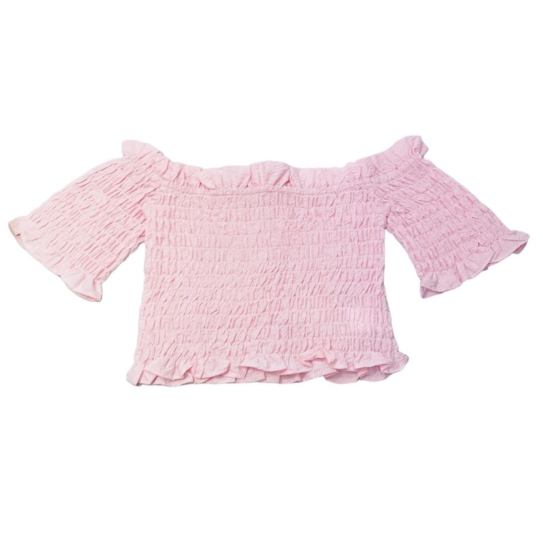 S/S ギンガムチェックシャーリングトップス | lilLilly official webstore