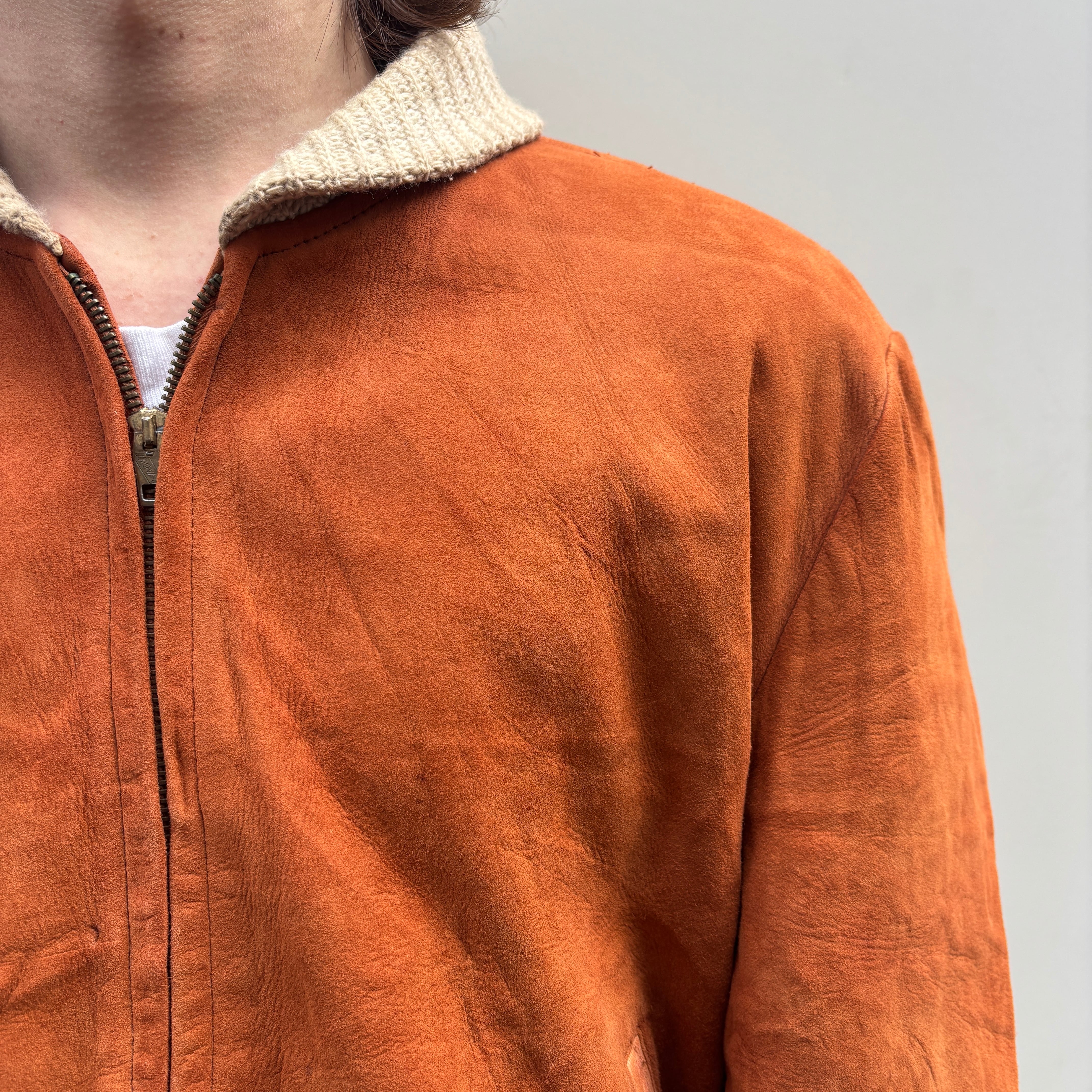 50s USA製 McGregor マクレガー レザー スウェード スポーツジャケット