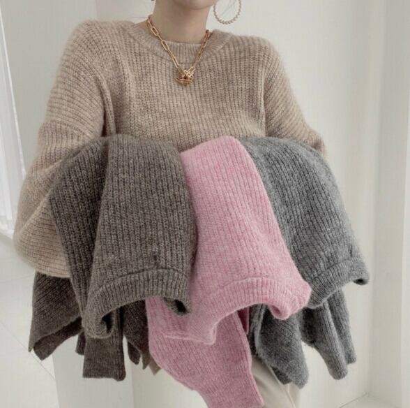 秋冬新作 レディース トップス ニット セーター 韓国風 ゆったり