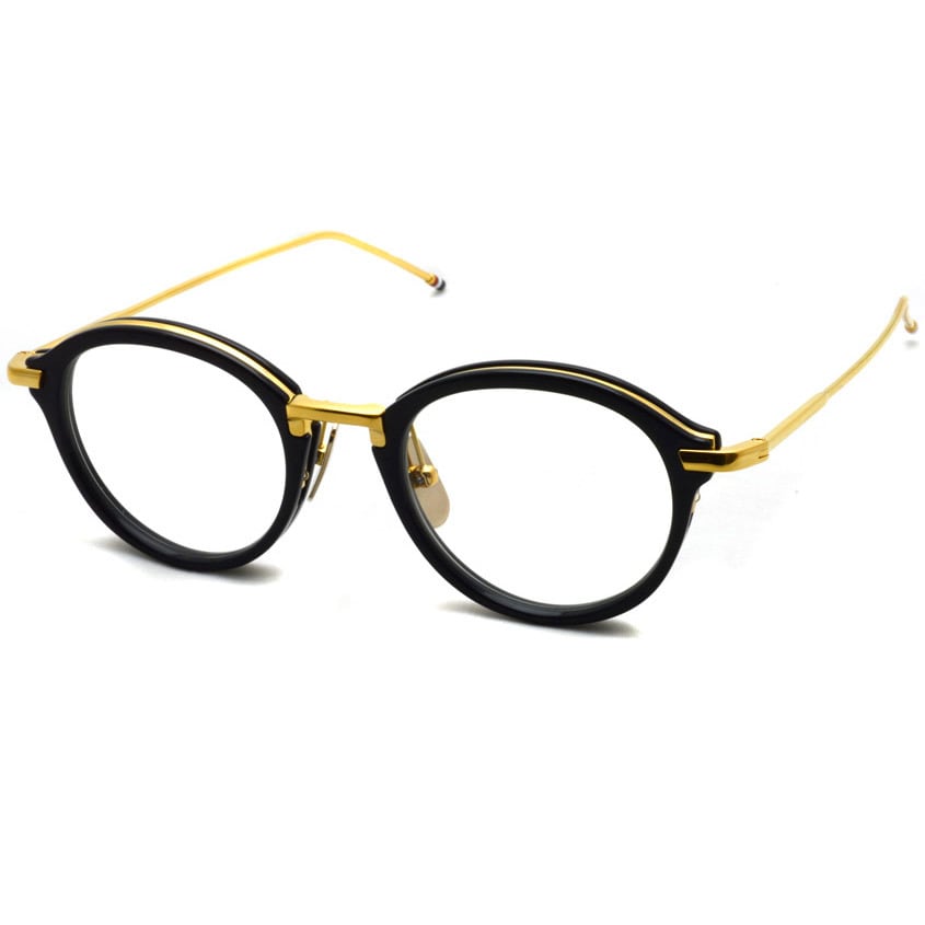 トムブラウン メガネ THOM BROWNE. / TB-011 / Navy-Shiny 18K Gold