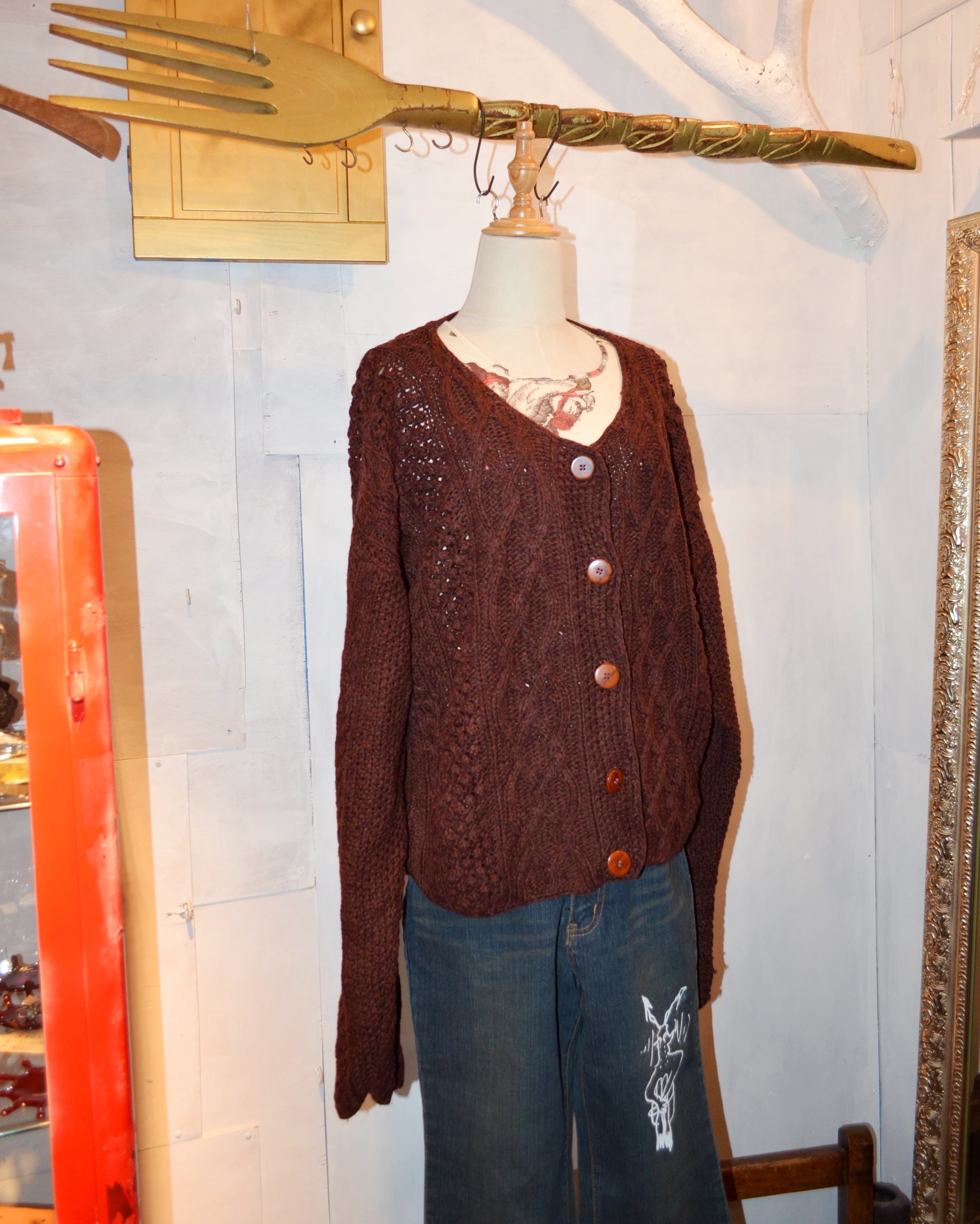 1990's short length cardigan