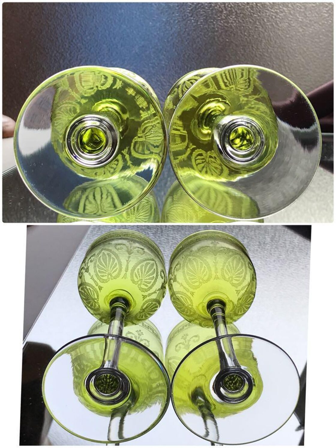 美品☆オールドサンルイ☆パスツール☆ワイングラス ペア ☆バカラをお