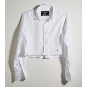 HOMME girls　CROPPED SHIRT　WHITE