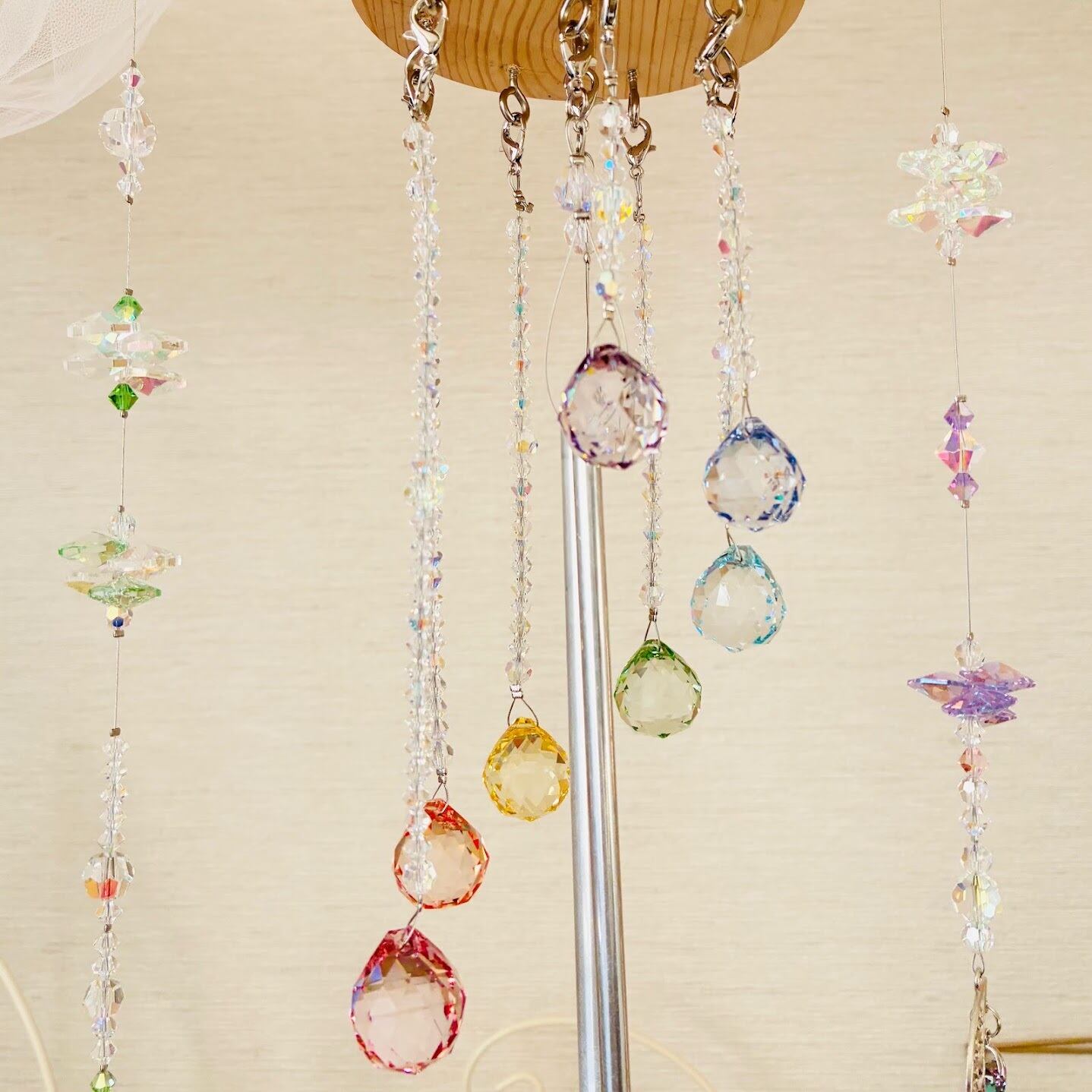 * 虹色ウインドチャイム　2025.能登半島地震支援品　送料無料