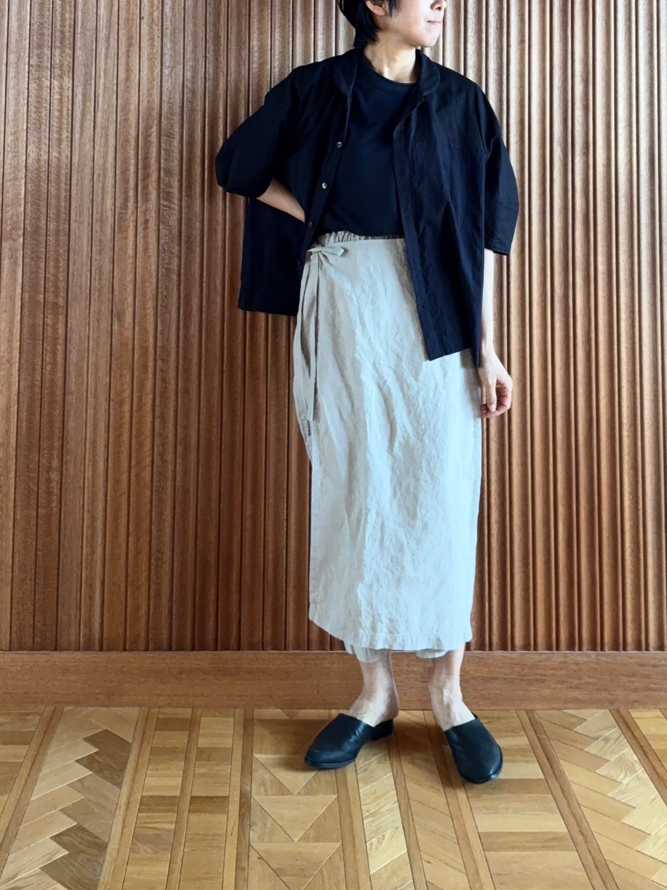 TRAVAIL MANUEL ブリーズリネン・ラップ Pants | Lumiere