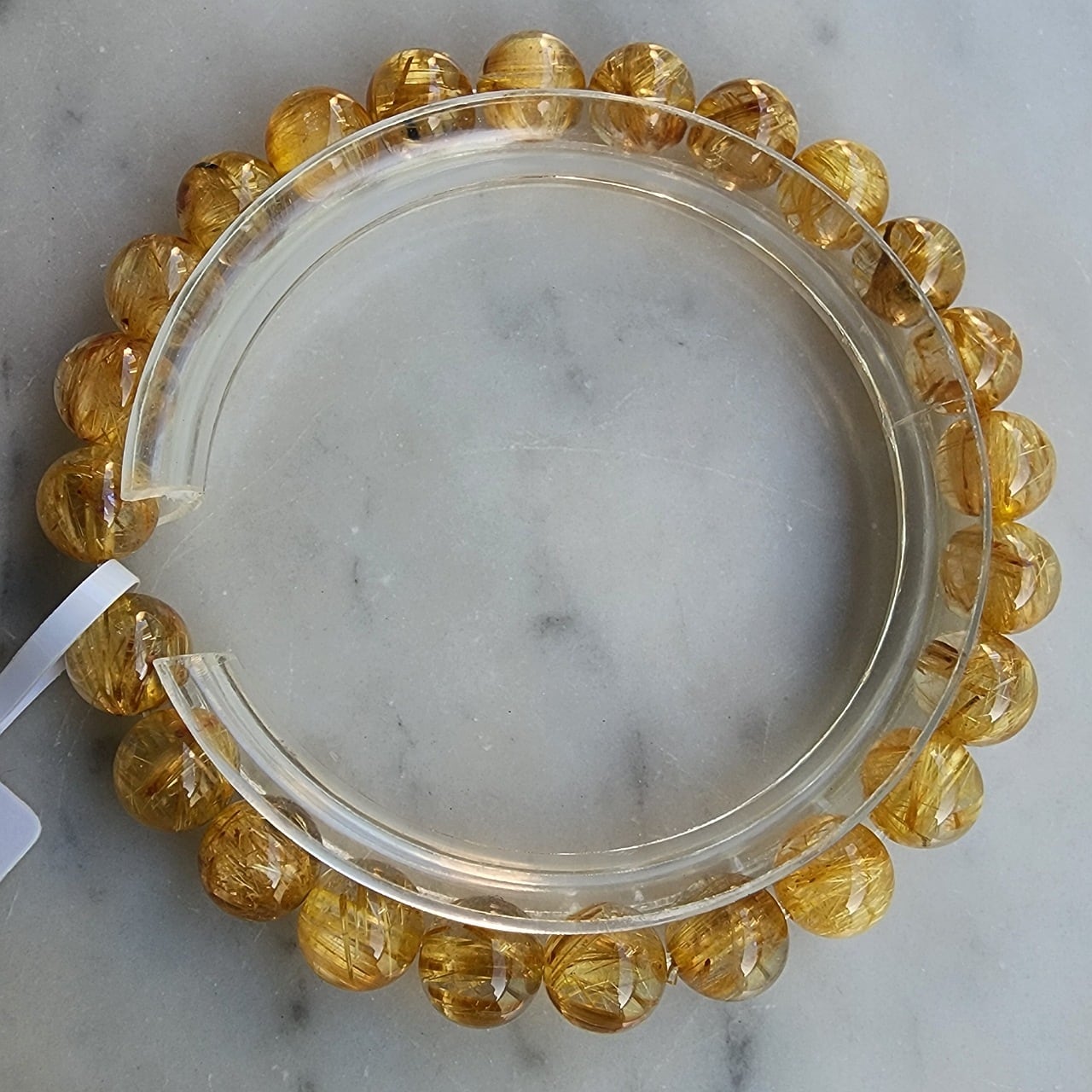 SU066《no.10》】高品質ゴールドタイチンルチル 天然石 1点物 | 天然石  