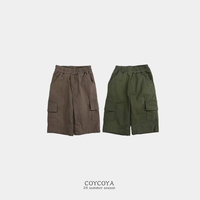 【取寄】coycoya｜gen z 7-part cargo pants｜ジェンジー7分丈カーゴパンツ｜S-2XL｜kids｜26 summer