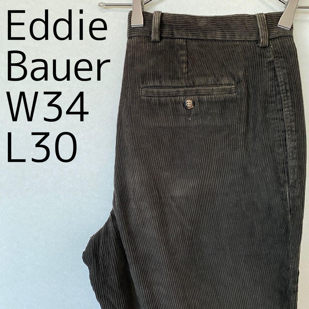 エディーバウアー W34 コーデュロイボトム チノパン 古着 茶 12261