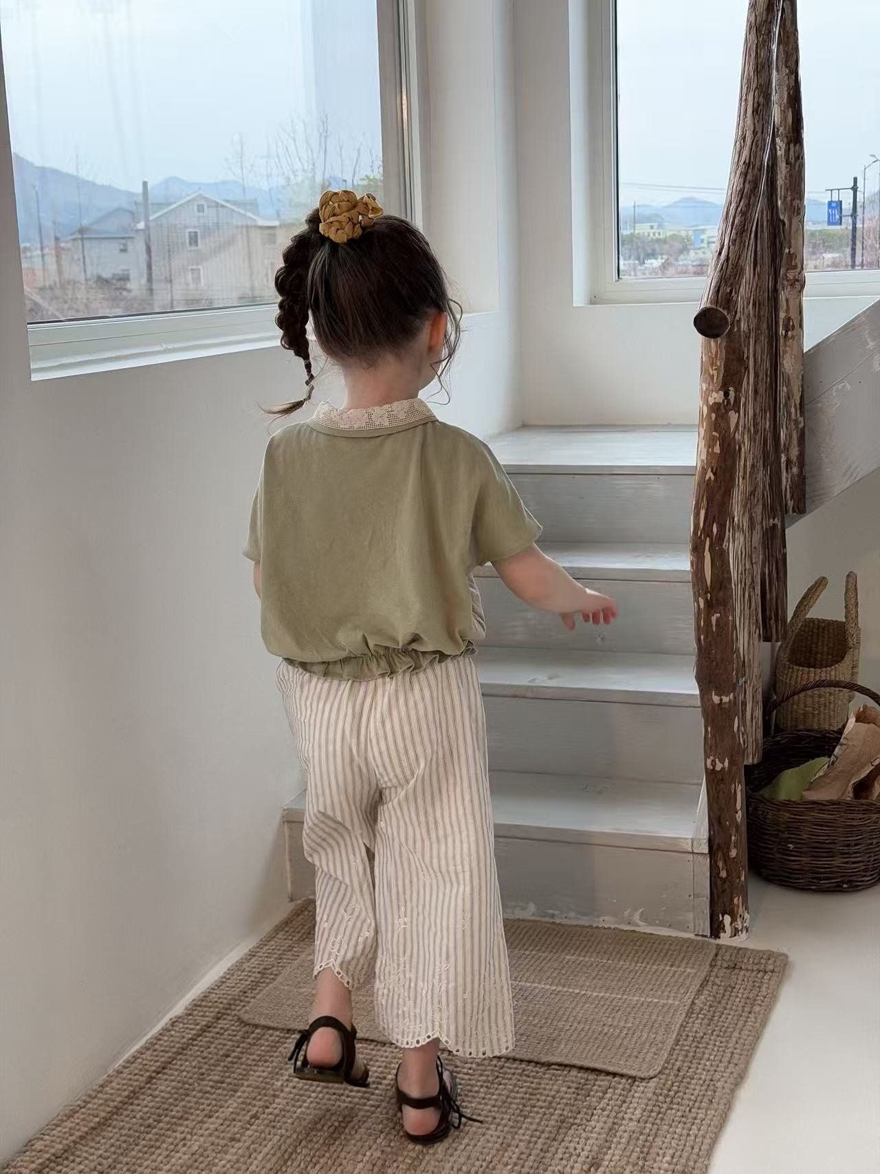 [aiai] Natural Stripe Pants / [아이아이] 내츄럴스트라이프팬츠