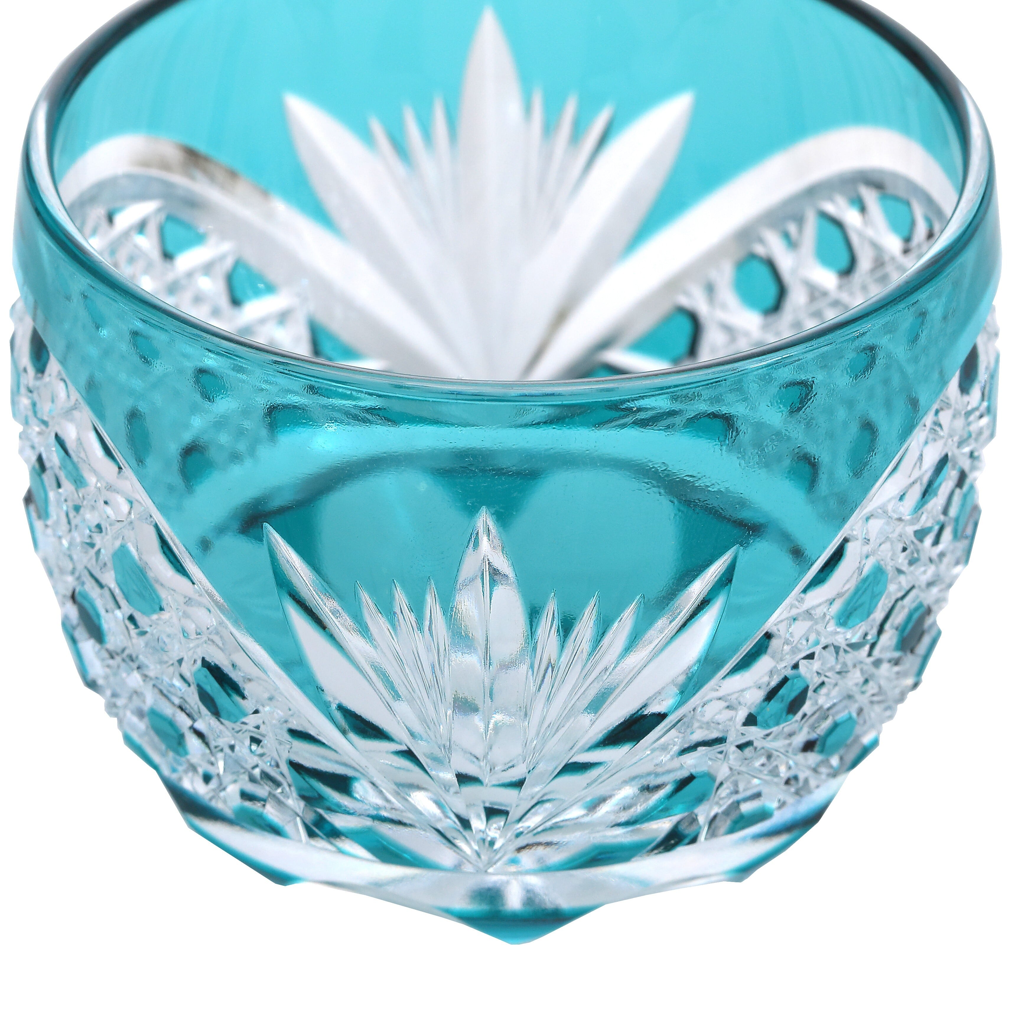 江戸切子 クリスタルぐい呑（エメラルドグリーン） | 江戸切子の製造