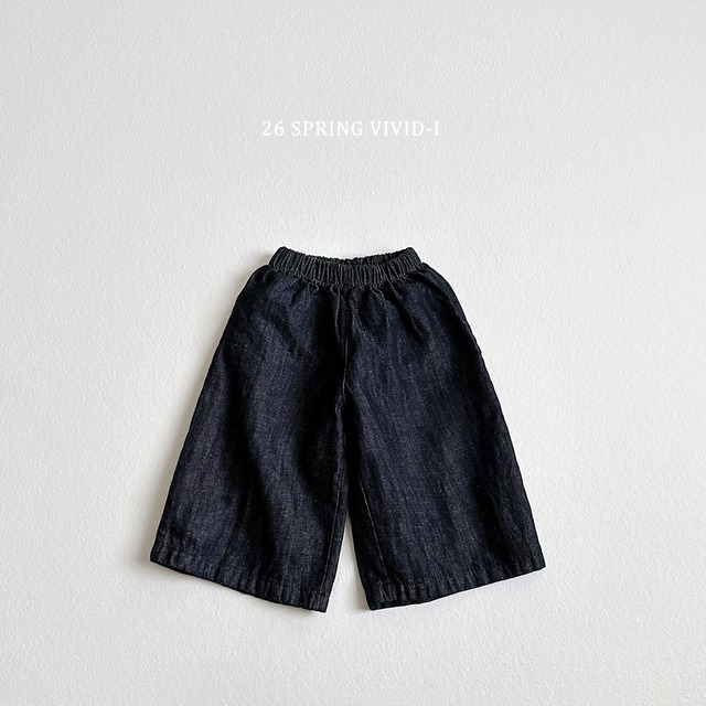 9-part linen denim pants【VIVID】※3月下旬〜4月上旬発送予定