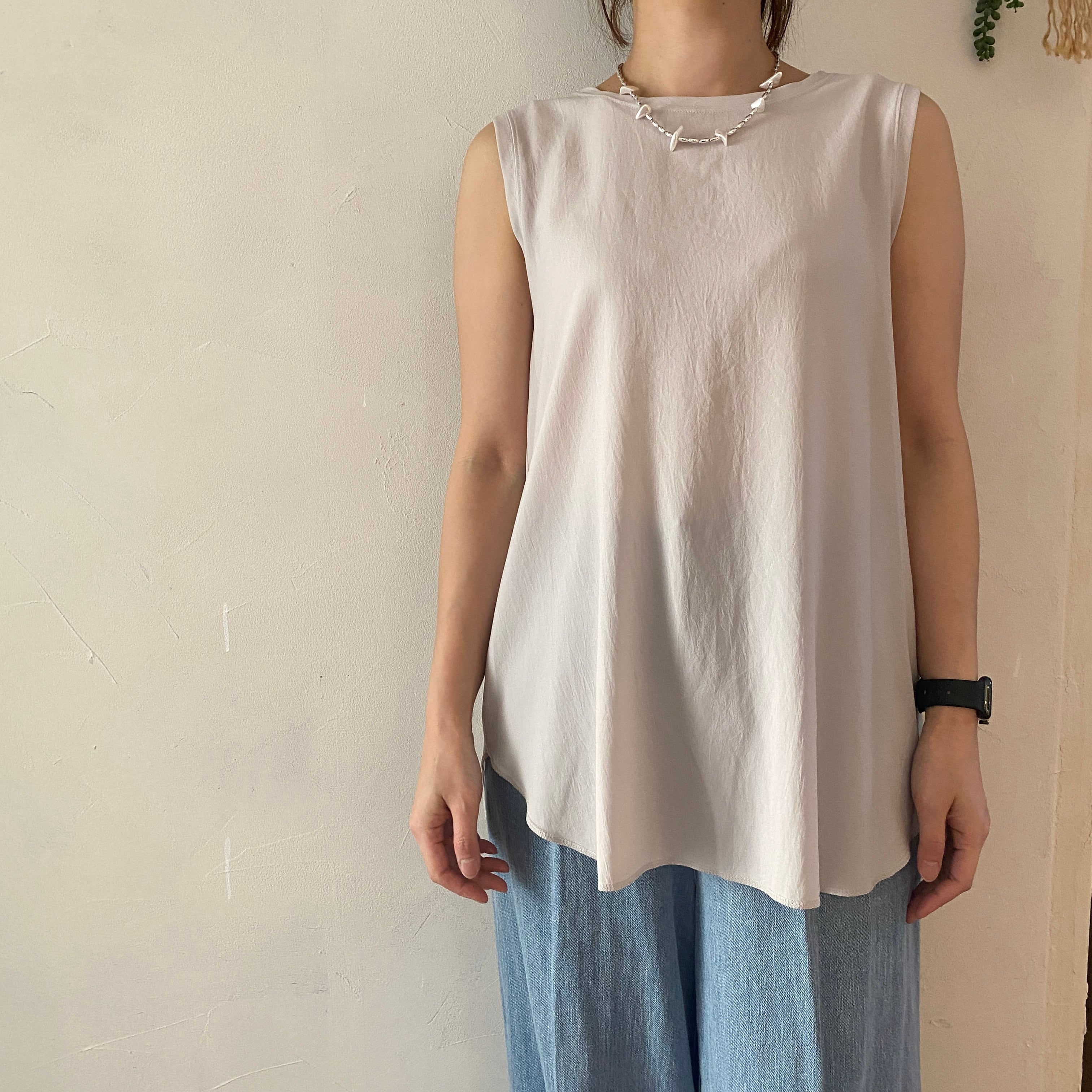 新色追加【dolly-sean/ヤマトドレス】ジョーゼットラウンドヘムタンクトップ　M8522