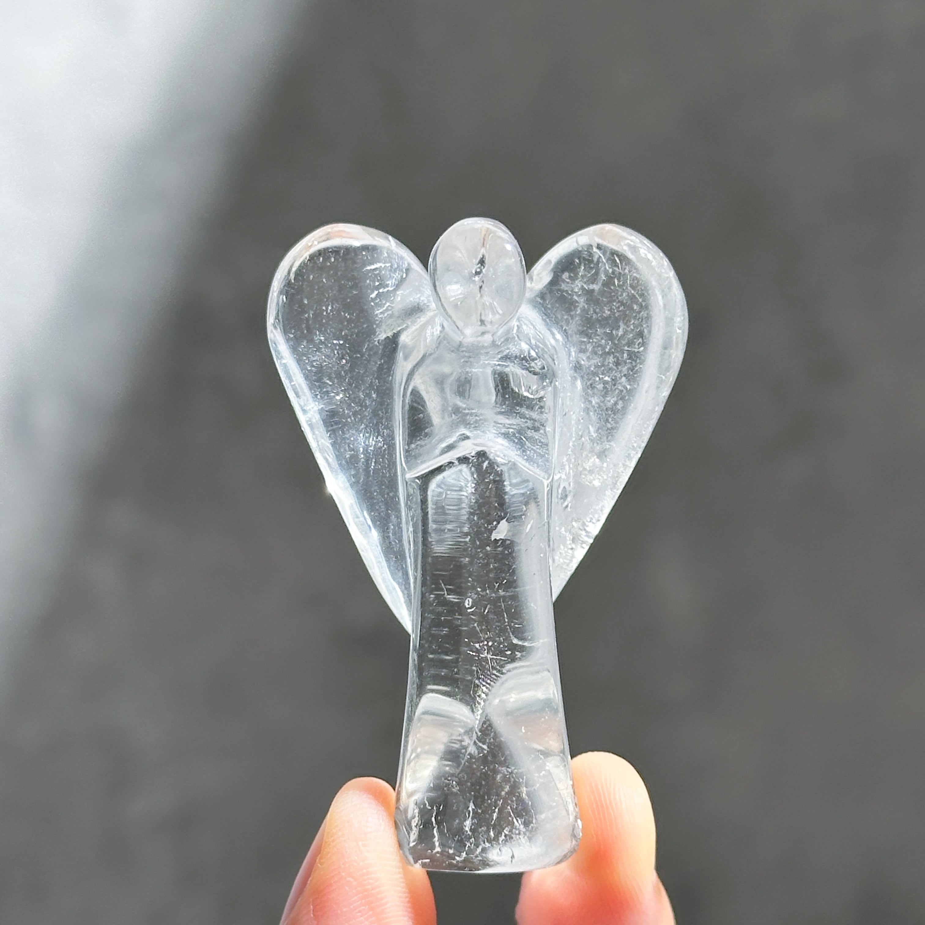 クリアクォーツ  ミディアムエンジェル 23◇Clear Quartz Angel◇天然石・鉱物・パワーストーン