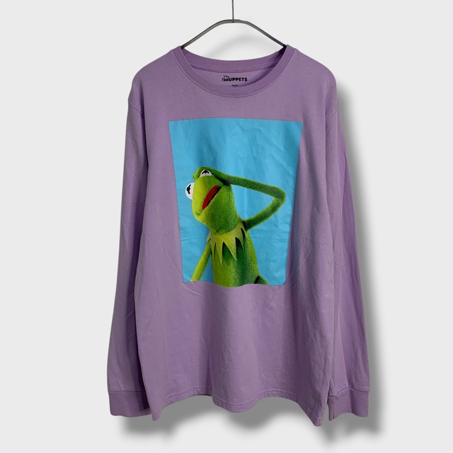 Kermit カーミット プリントロンT キャラ マペット M パープル カエル