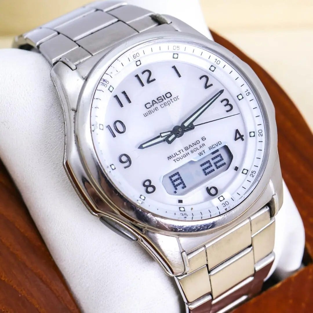 稼働 SEIKO 腕時計 ローマインデックス アイボリー 新品レザーベルト732 稼働 SEIKO 腕時計 ローマインデックス アイボリー 新品レザー