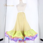 社交ダンス 衣装 スタンダード パニエ スカート ペチコート レッスンウェア ICHIOKU イチオク 黄色 青 紫 ベージュ系 ピンク系 イエロー系 オレンジ系 ブルー系 パープル系 おしゃれダンス服 フレアスカート ステージ衣装 パーティー服 ダンスレッスンウェア かわいいスカート 軽量素材 フェミニンスタイル 柔らかい生地 重ね着可 カラフルデザイン 伸縮性あり ゴムウエスト