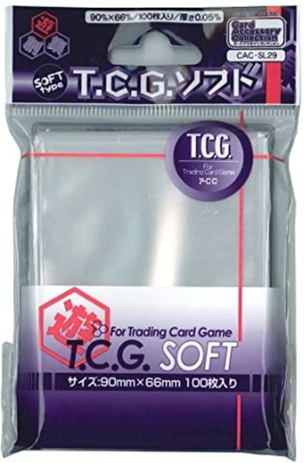 【スリーブ】TCGソフト66*90mm 100枚 / HOBBY BASE