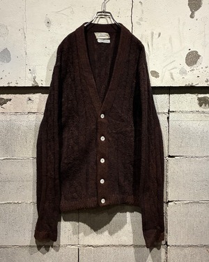 【Caka otto】 60's〜70's "CATALINA" Vintage Mohair Blend Vintage Knit Cardigan