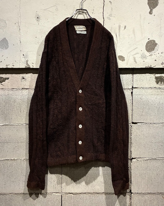 【Caka otto】 60's〜70's "CATALINA" Vintage Mohair Blend Vintage Knit Cardigan