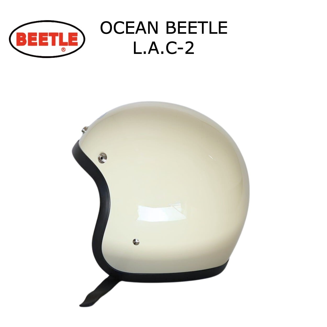 OCEANBEETLE 　LAC希少ホワイト 激シブ　旧車　ビンテージ オーシャンビートル ヘルメット LAC 白 廃盤 旧型 BEETLE L.A.C
