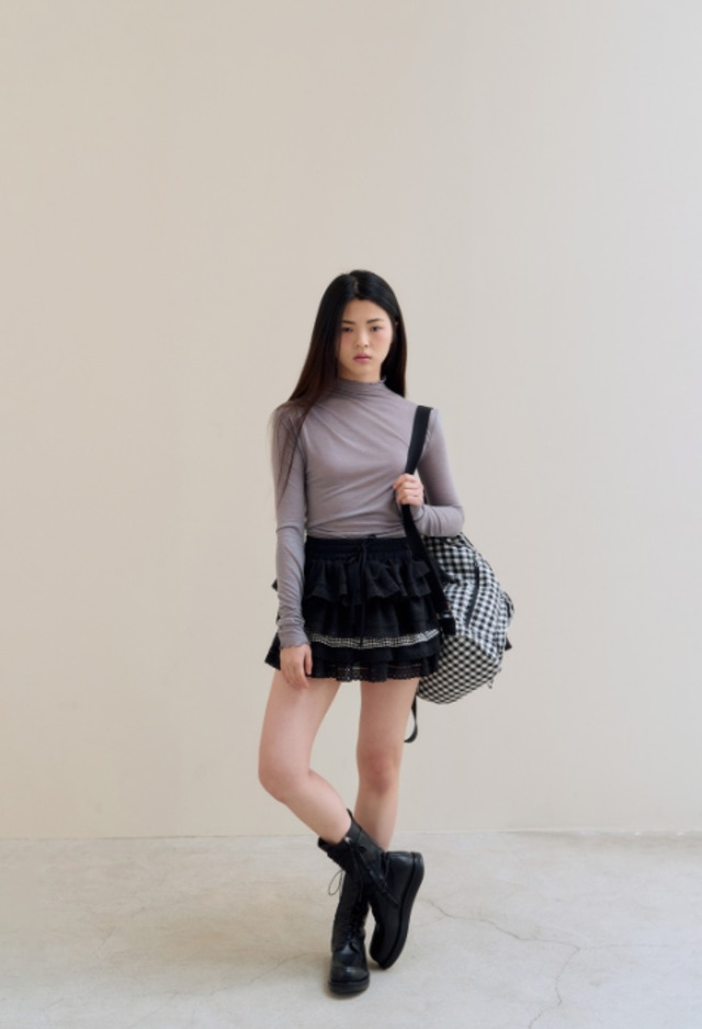 [flétta] flétta Cancan Lace Mini Skirt 正規品 韓国ブランド 韓国通販 韓国代行 韓国ファッション  fletta フレタ 日本 店舗