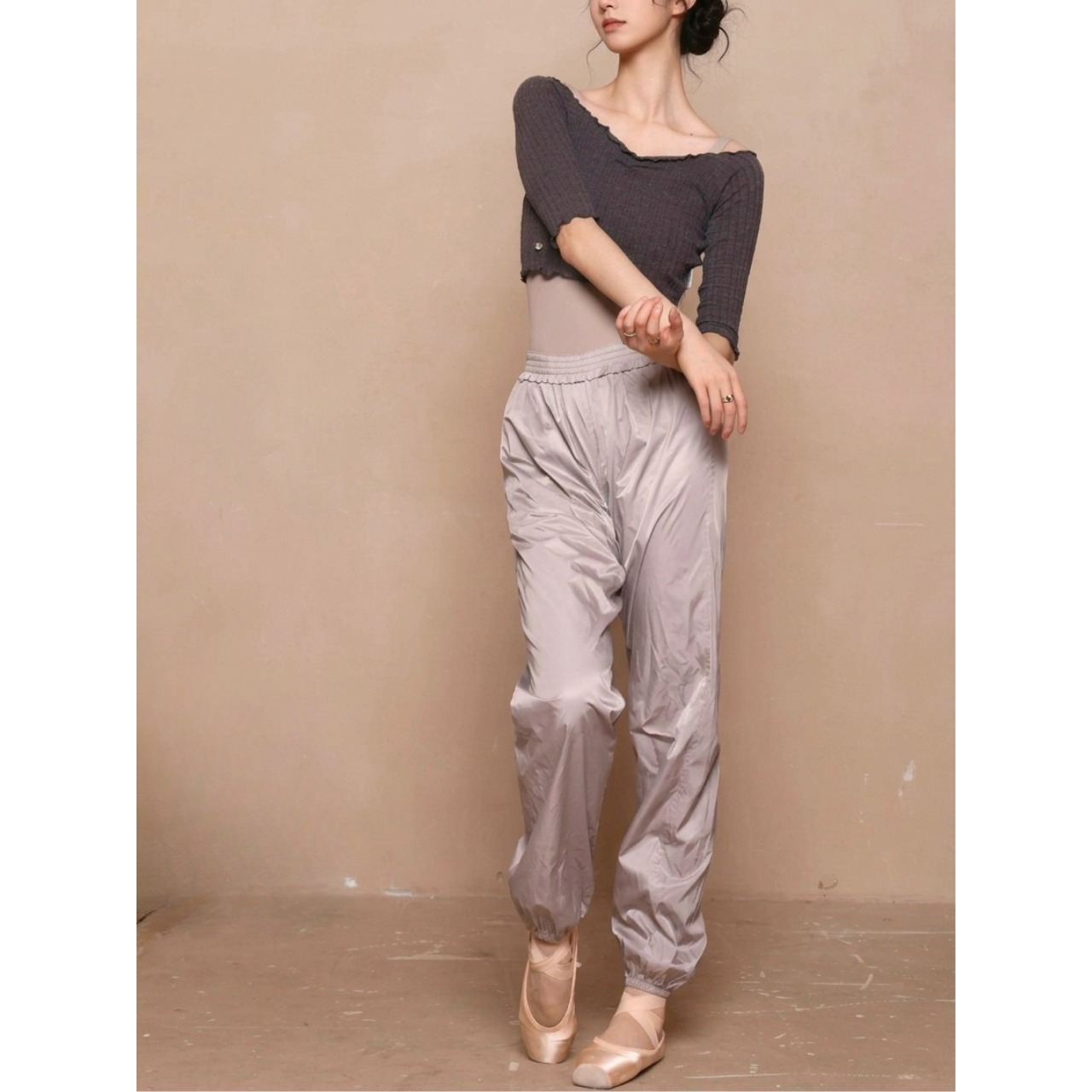 ハーフスリーブ オフショル トップス 2色展開 L1394