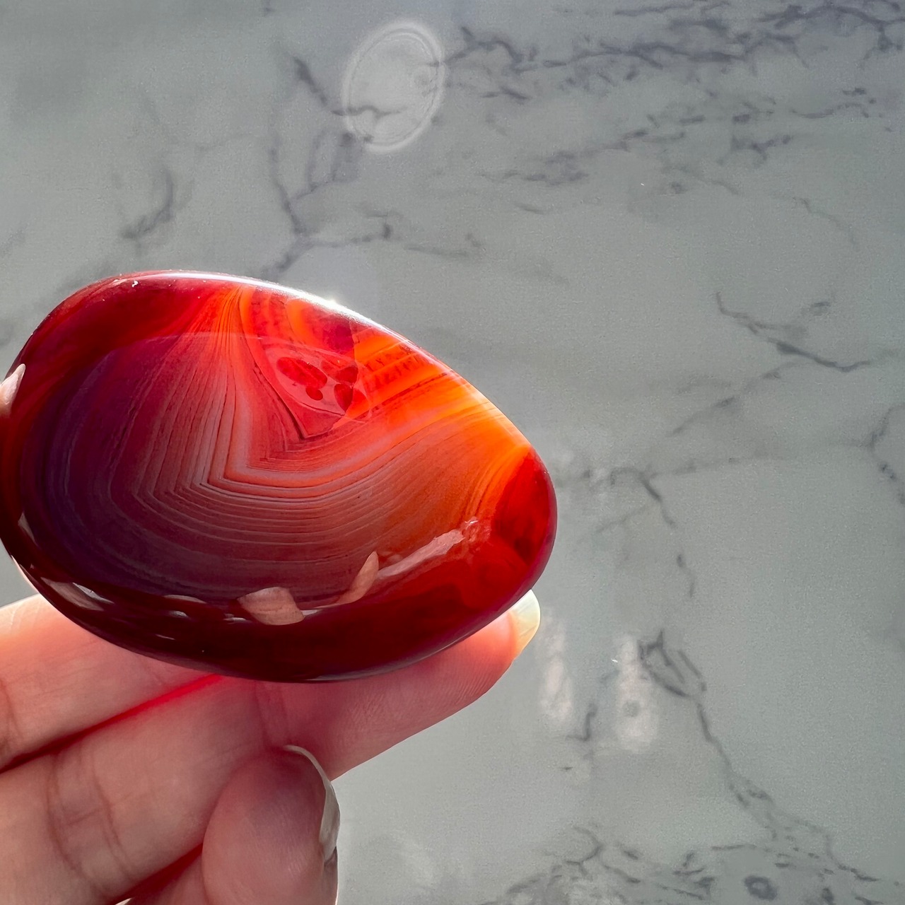 サードニクス*パーム1*サードオニキス*天然石インテリア*置き物