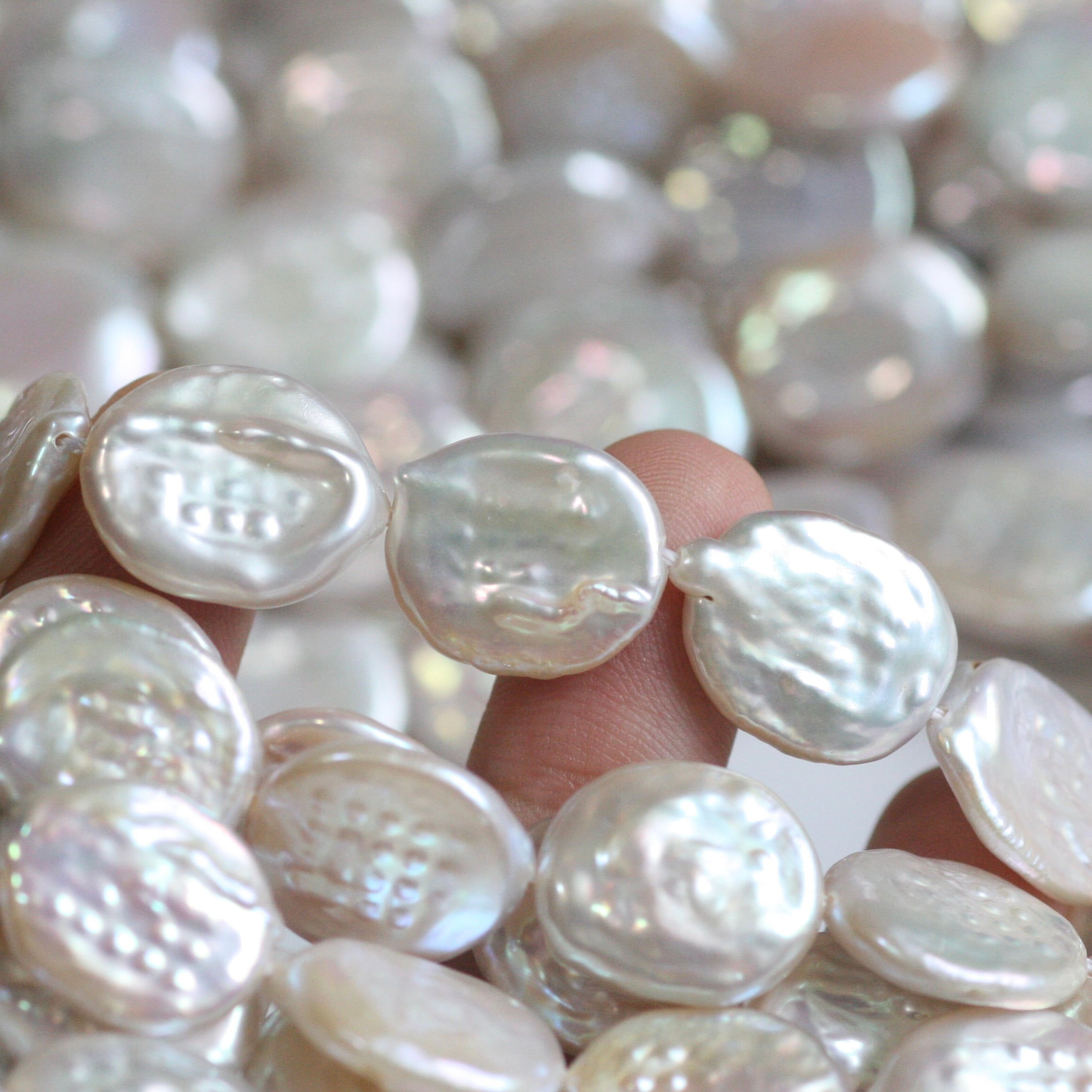 C 65淡水パール 淡水パール バロック コインドロップ 大粒 ゴールド ドロップ コイン バロック 希少 淡水