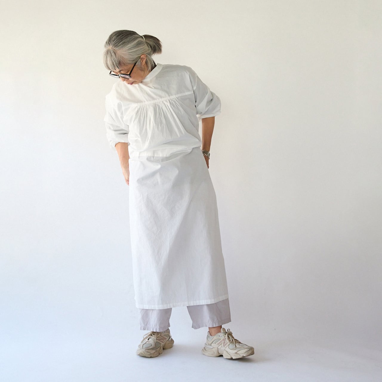 KAPPOU-GI (Ribbon type) / LIBERTY Solid (white) | エプロン商会