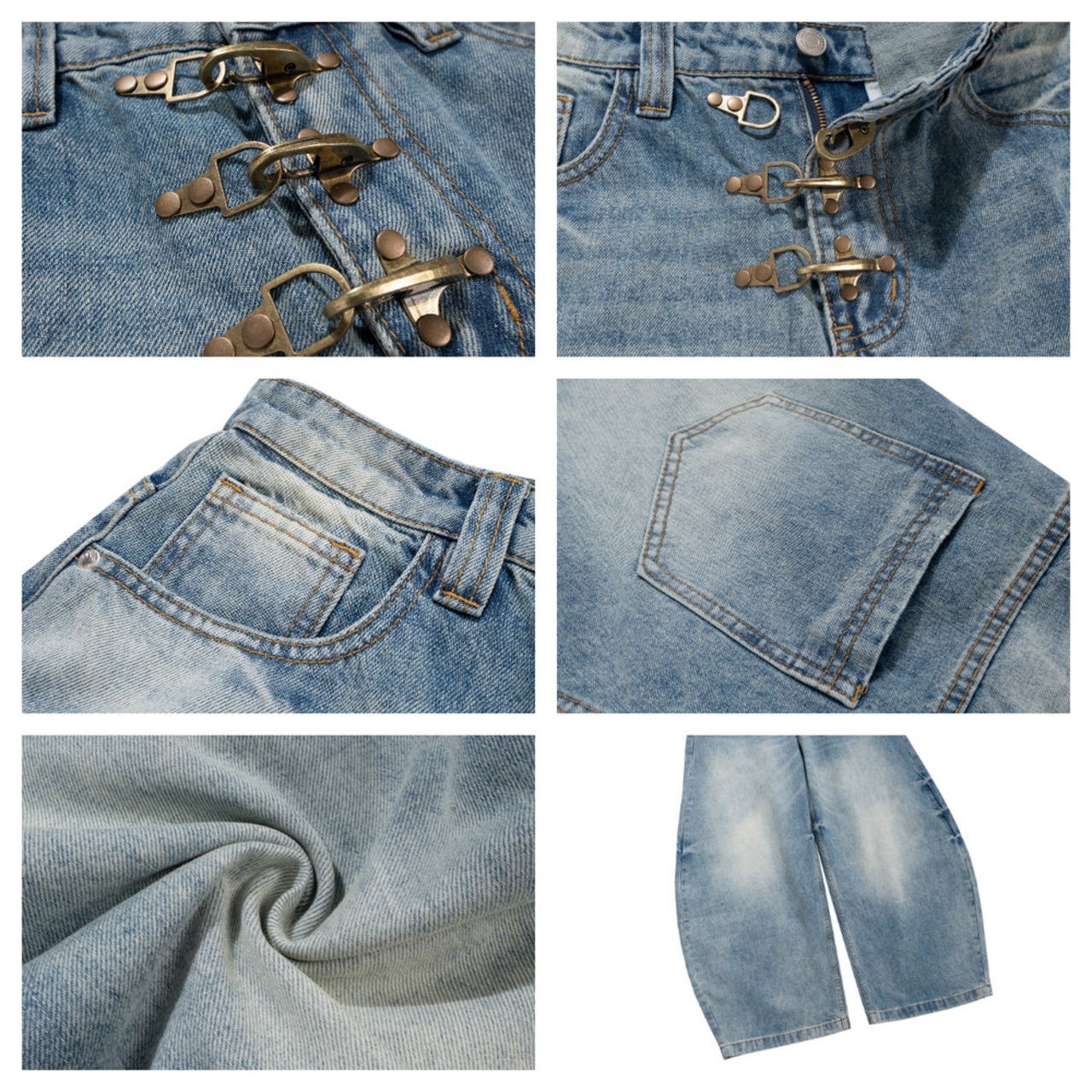 ストリート ファイヤーマン デニムパンツ P387