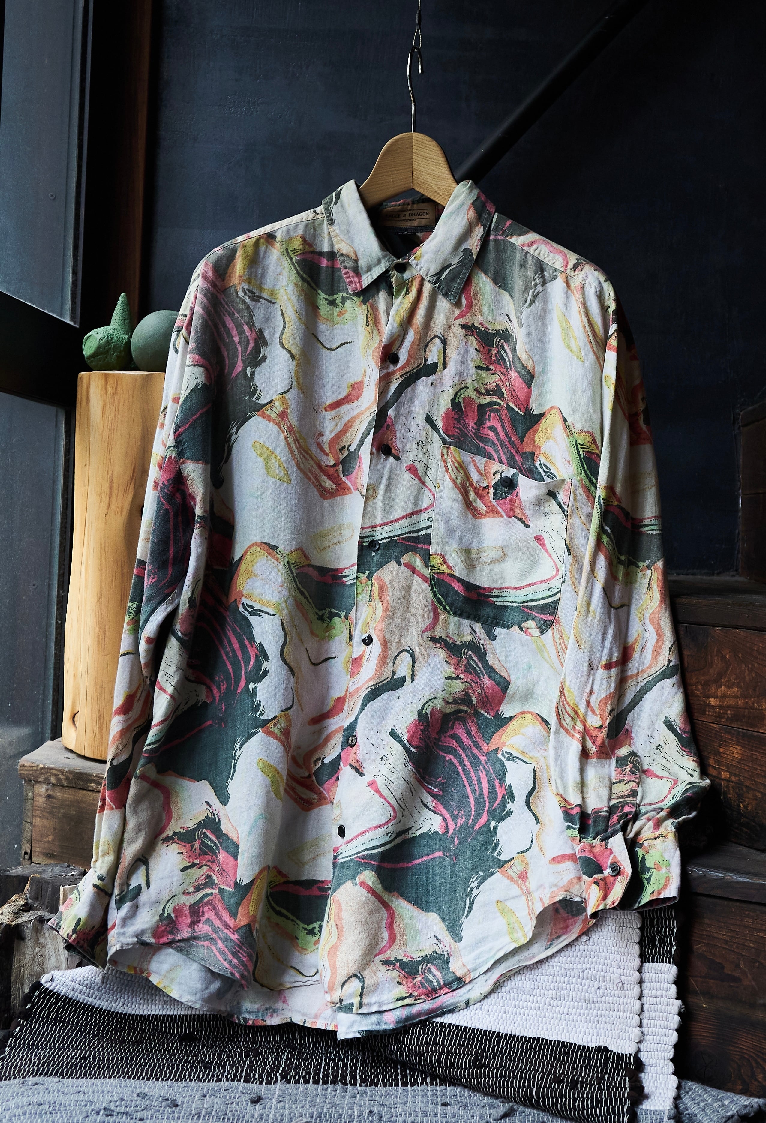 NiCOLAS & MARK Layered docking pattern T-shirt | FOLLIEE.