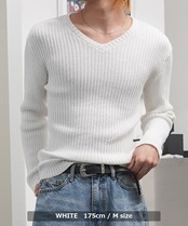 ◆二重臼 Vネックニット◆gl-000858